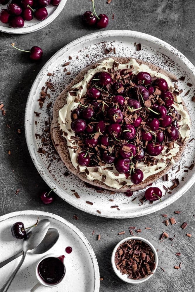 Simple Black Forest Pavlova