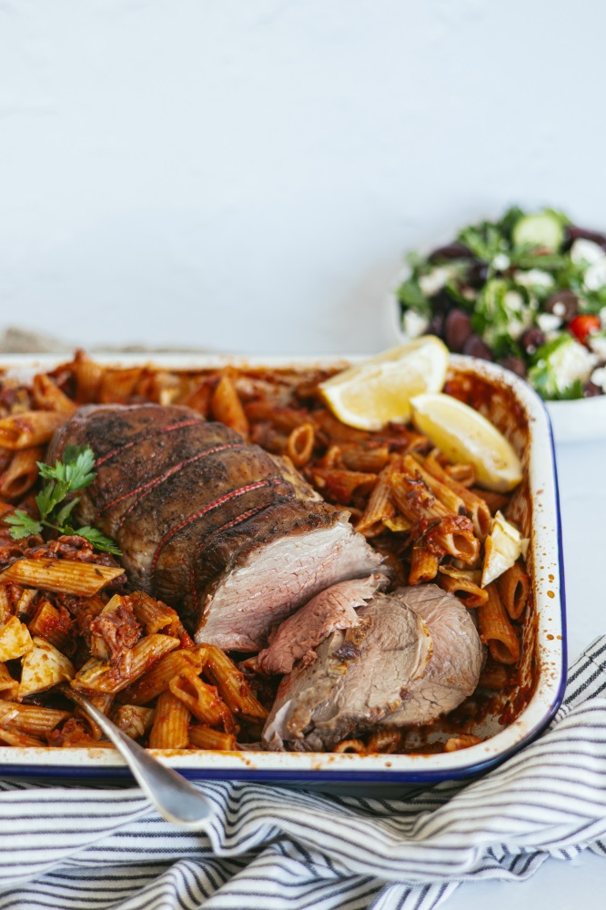 Roast Lamb Pasta Bake